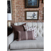 Ankara Rose Linen Pillow