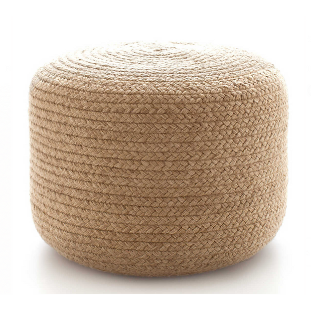 Braided Natural Indoor/Outdoor Pouf
