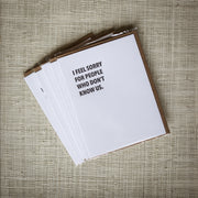 Don't Know Us - Friendship Card