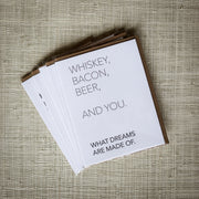 Whiskey and You - Love Card