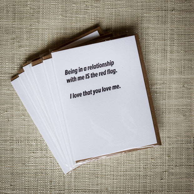 Red Flag- Love Card