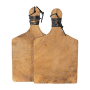 Eugene Rifle Serving Board, Leather Handle Set