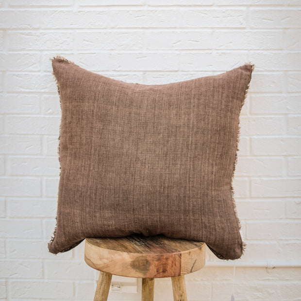 Lana Linen Pillow - Mocha