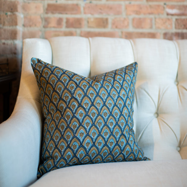 Haveli Tobacco Linen Pillow