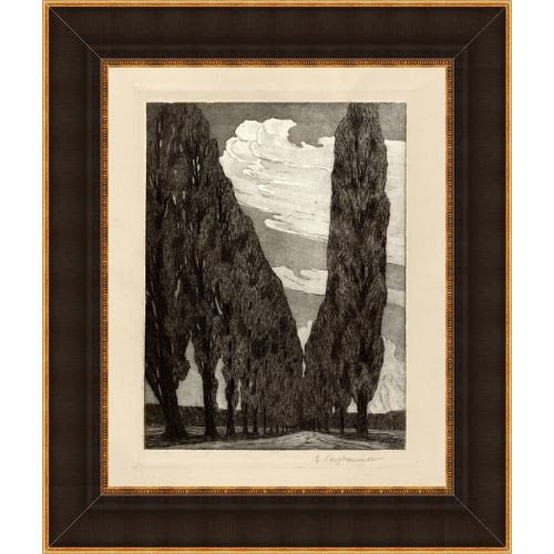Cypress Tree 1 - (22"W x 26"H)