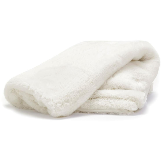White Faux Throw
